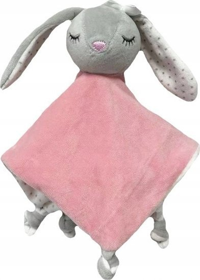 Pelush lepur Tulilo Miluś, 25cm, gri me rozë