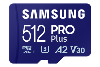 Мемориска картичка Samsung PRO Plus MicroSDXC, 512GB, U3 A2 V30