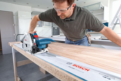 Sharrë zhytëse Bosch GKT 55 GCE, 1400W, 55mm, blu e bardhë