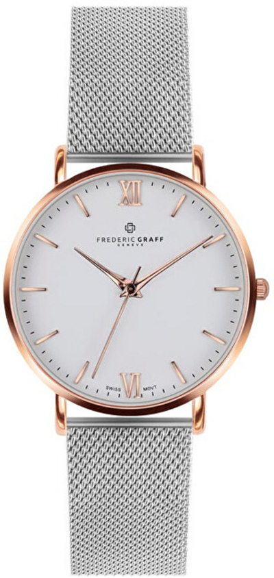 Orë dore Frederic Graff Rose Dent Blanche Silver Mesh FFAG-2520S