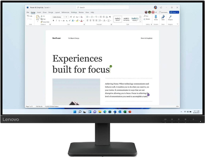 Monitor Lenovo L24-41, 23.8", FHD 100Hz, i zi