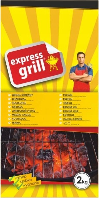 Qymyr për skarë Restaurant Grill, dru i thatë, 10kg, i zi