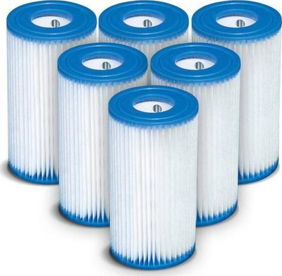 Fishek filtri pishine Intex Type B, për pompa Intex, i bardhë
