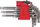 Set çelësash Torx Proline 48340, 9 copë, në formë L, gri me të kuqe