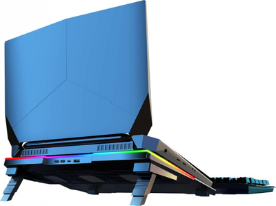 Ftohës për laptop Mozos LS6-RGB, i hirtë