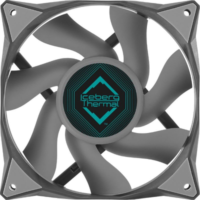 Ventilatorë për kasë PC Iceberg Thermal IceGALE, 120mm, set me 3 copë, gri