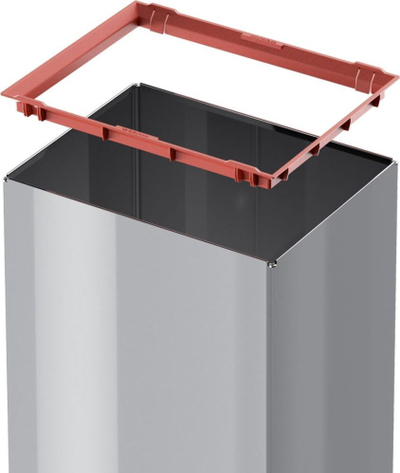 Кујнски кантa Hailo Big-Box Swing L, 40L, нерѓосувачки челик, сребрено црна