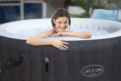 Xhakuzi Lay-Z-Spa Havana, 180cm, i zi/i bardhë
