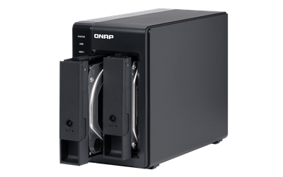 Kabinet zgjerimi QNAP TR-002, 2 slote 2.5"/3.5", USB 3.2, i zi