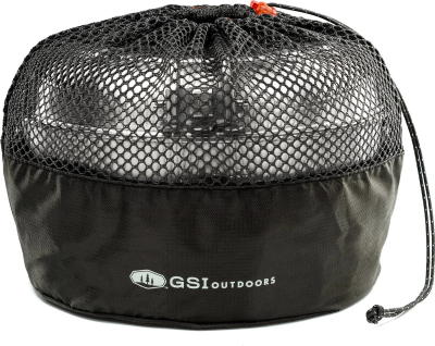 Set enësh kampingu GSI Glacier Stainless Base Camper Medium, inoks, 3L, argjendtë