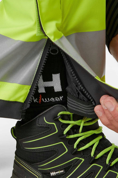 Pantallona dimri pune Helly Hansen Workwear Alna 2.0, Class 1, e verdhë e zezë