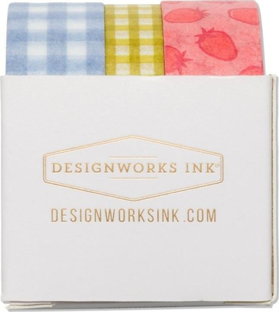 Shirit dekorativ letre DesignWorks Ink Strawberry Patch, set 3 copë, 9m