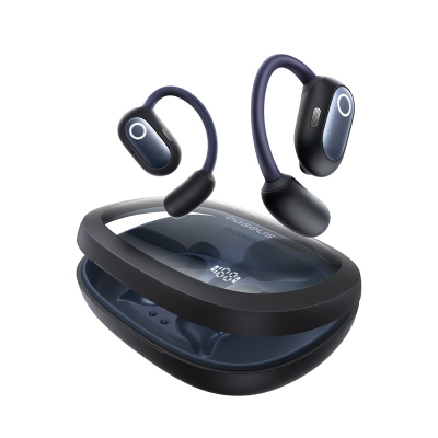 Kufje pa tela Baseus Eli Fit Open Ear, Bluetooth 5.3, me prekje, të zeza