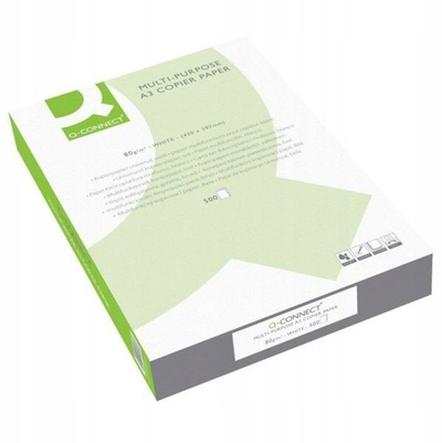 Letër printeri Q-Connect KF01089, format A3, 80 g/m², 500 fletë, e bardhë