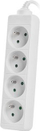 Shirit elektrik Lanberg PS0-04E-0150-W, 4 priza, kabllo 1.5m, i bardhë