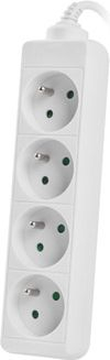 Shirit elektrik Lanberg PS0-04E-0150-W, 4 priza, kabllo 1.5m, i bardhë