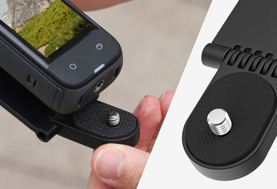 Mbajtës magnetik Sunnylife X4-ZJ827-D për Insta360 X4 dhe DJI Action 3 4, dorezë me bazë montimi, i zi