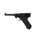 Pistolete ajri Ranger Luger P08 Parabellum, 4.5mm BB, metal, e zezë