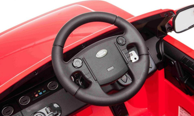 Makine elektrike per femije Ramiz Land Rover Discovery, telekomande, targe dekorative, e kuqe