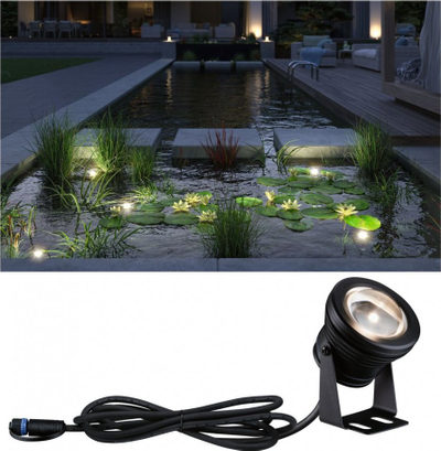 Spot nënujor Paulmann Plug & Shine 94559, 5W, IP68 3000K, i zi