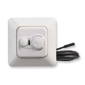 Termostat për dysheme Eberle ECO10FJ, 230V, sensor NTC, i bardhë