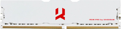 Memorie GoodRam IRDM PRO Crimson White, DDR4, 16 GB, 3600 MHz, CL18, IRP-C3600D4V64L18/16G