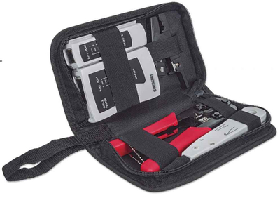Set mjetesh rrjeti Intellinet Network Solutions 780070, tester kabllosh, mjet krimpimi RJ45, stripper