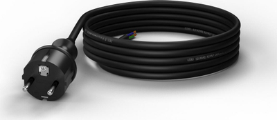 Kabllo lidhëse me prizë Plastrol PP-40H w / u 3m H05RR-F 3x1.5 IP44 (W-97271), e zezë
