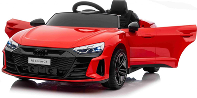 Makina elektrike për fëmijë Audi E Tron GT, telekomandë, ulëse lëkurë, e zezë