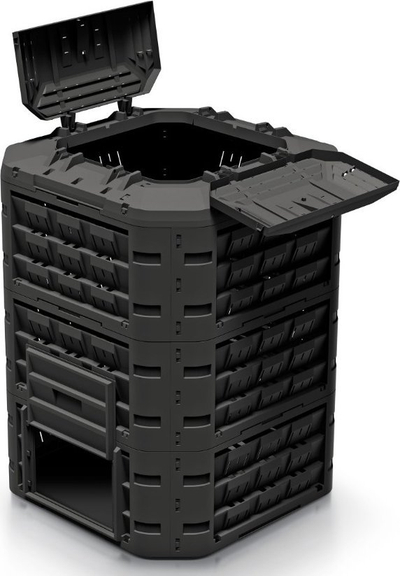 Komposter Prosperplast Compogreen Vario, 950L, plastikë e fortë, i zi