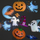 Projektor dekorativ Koopman LED, me filma të ndërrueshëm Halloween, me USB, i zi