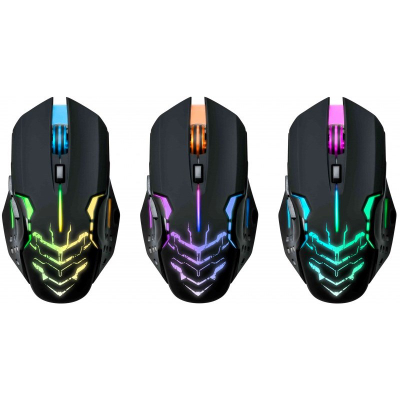 Maus lojërash Defender Katana GM-511, wireless, RGB, i zi