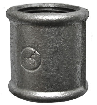 Kuple lidhëse gize Malleable Iron Coupling, e galvanizume, 1/2"