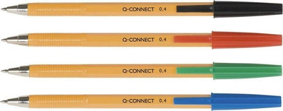 Stilolaps Q-Connect me rimbushje, majë 0.4mm, i zi