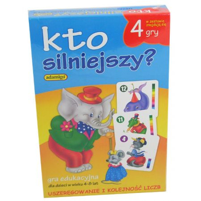 Loja edukative Adamigo Who Is Stronger, matematikë, për kalamaj 4+ vjeç, shumëngjyrëshe