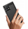 Mbrojtëse telefoni Hurtel Silicone Case Carbon për Motorola Edge 40 Pro, TPU, anti-gërvishtje, e zezë