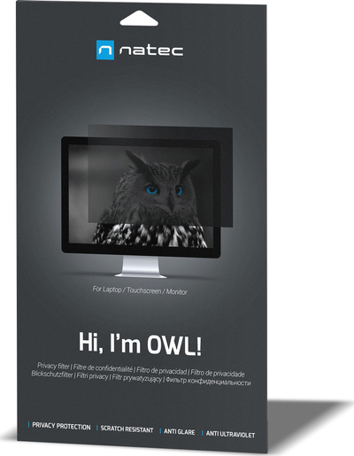 Filter privatësie Natec OWL NFP-2118 për monitor 27\", i zi