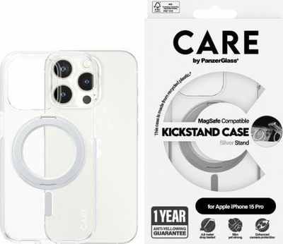 Mbulesë telefoni ESR Kickstand Case me MagSafe për iPhone 15 Pro, mbrojtëse, e zezë