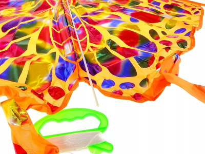 Fluturake Adar Butterfly, 73 cm, me pe dhe dorezë, shumëngjyrëshe