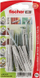 Set tiple universale Fischer UX 6 x 50 S me vida, për beton, najlon, gri