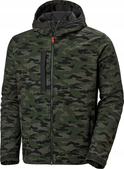 Јакна softshell Helly Hansen Kensington, со капаче, S, камуфлажна