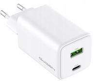 Karikues murit GoGEN ACHPDQ265W01, USB C Power Delivery 65W, USB A 18W, i bardhë