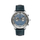 Ori dore Zeppelin Friedrichshafen Z85843, kronograf, rrip lëkure, blu