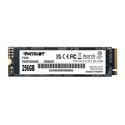 SSD i brendshëm Patriot P320, 256GB, M.2, e zezë