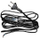Kabllo me ndërprerës Zamel SP/W1.9, 2x0.50mm², e zezë