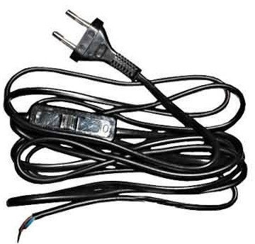 Kabllo me ndërprerës Zamel SP/W1.9, 2x0.50mm², e zezë