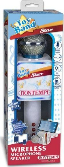 Микрофон Bontempi Wireless, бел