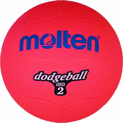 Top dodgeball Molten Size 2, diametër 20 cm, 310 g, rozë