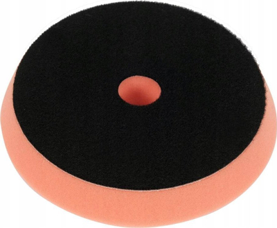 Sfungjer polirimi Yato Medium, 130–150 mm, ngjitje me çik‑cak, portokalli