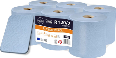 Letër kuzhine Ellis Blue Cellulose, 6 copa, 120 m, blu